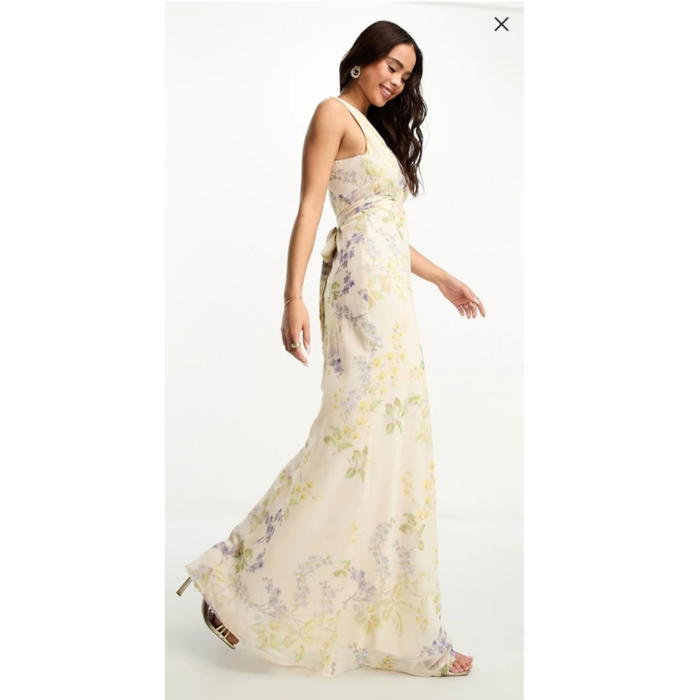 NWT Hope & Ivy Tie Back Maxi Dress